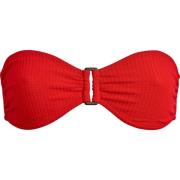 Vilebrequin Jacquard Bandeau Bikini Top med Ring Red, Dam