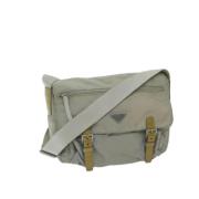 Prada Vintage Pre-owned Nylon prada-vskor Gray, Dam