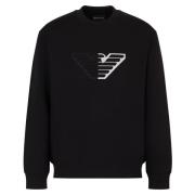 Emporio Armani Stiliga Sweaters Kollektion Black, Herr