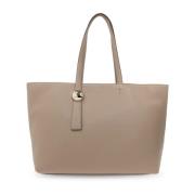 Furla Stor Shopper Väska Beige, Dam