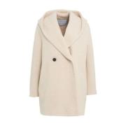 Harris Wharf London Vita Kappor Aw24 Stilfull Kollektion Beige, Dam