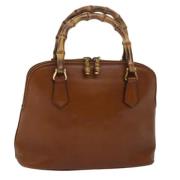 Gucci Vintage Pre-owned Laeder handvskor Brown, Dam