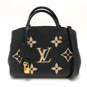 Louis Vuitton Vintage Pre-owned Tyg louis-vuitton-vskor Black, Dam