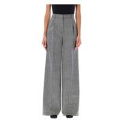 Msgm Trousers Gray, Dam