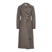 Harris Wharf London Beige Kappor Kollektion Beige, Dam