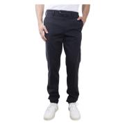 Aspesi Strukturerade bomulls chino byxor Blue, Herr