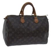 Louis Vuitton Vintage Pre-owned Canvas handvskor Brown, Dam