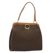 Celine Vintage Pre-owned Laeder handvskor Brown, Dam