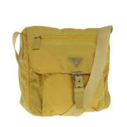 Prada Vintage Pre-owned Nylon prada-vskor Yellow, Dam