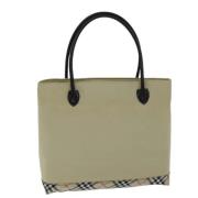 Burberry Vintage Pre-owned Nylon handvskor Beige, Dam