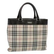 Burberry Vintage Pre-owned Nylon totevskor Beige, Dam