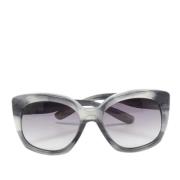 Bottega Veneta Vintage Pre-owned Acetat solglasgon Gray, Dam