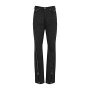 Rick Owens Svarta bomullsjeans Aw24 Black, Herr