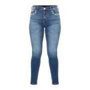 Kocca Smal Passform Denim Byxor Blue, Dam