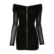 Elisabetta Franchi Svart Klänning Aw24 Damkläder Black, Dam