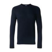 Drumohr Blå Sweatshirt Aw24 Herrmode Blue, Herr