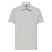 Boggi Milano Bomullsblandning Jersey Polo Skjorta Gray, Herr