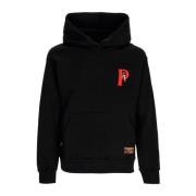 Propaganda Svart Crime Hoodie med Logo Black, Herr