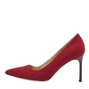 Manolo Blahnik Pre-owned Pre-owned Tyg klackskor Red, Dam