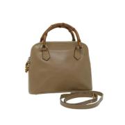 Gucci Vintage Pre-owned Laeder handvskor Beige, Dam