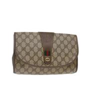 Gucci Vintage Pre-owned Canvas gucci-vskor Beige, Dam