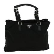 Prada Vintage Pre-owned Nylon prada-vskor Black, Dam