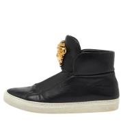 Versace Pre-owned Pre-owned Laeder sneakers Black, Herr