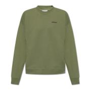 Off White Logo sweatshirt Green, Herr