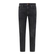 7 For All Mankind Slimmy Tapered Special Edition Jeans Black, Herr