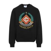 Casablanca Svart Sweatshirt Aw24 Herrmode Black, Herr