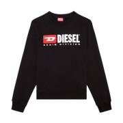 Diesel Svart Sweatshirt Aw24 Black, Herr