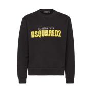 Dsquared2 Blå Tröjor för Män Blue, Herr