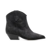 Isabel Marant Svarta ankelboots med kubansk klack Black, Dam