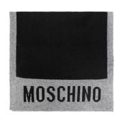 Moschino Halsduk med logo Black, Unisex