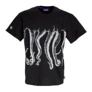 Octopus Svart Outline Tee Herr T-shirt Black, Herr