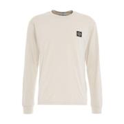 Stone Island T-shirt med logopatch Beige, Herr