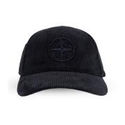 Stone Island Corduroy Cap Blue, Herr