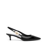 Versace Svarta Pumps för Kvinnor Black, Dam