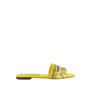 Dolce & Gabbana Dam Platta Slides Yellow, Dam