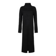 Jil Sander Snygga Stickade Klänningar Black, Dam