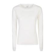 Allude Vit Sweatshirt Aw24 White, Dam