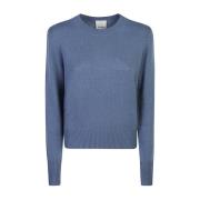 Allude Blå Sweatshirt Dammode Aw24 Blue, Dam