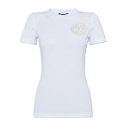 Versace Jeans Couture T-shirt med logotyp White, Dam