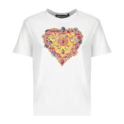 Versace Jeans Couture Kortärmad T-shirt White, Dam