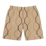 Supreme Begränsad upplaga Hex Stickade Shorts Tan Beige, Herr