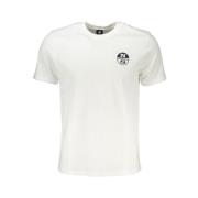 North Sails Bomull Logo Print Kortärmad T-shirt White, Herr