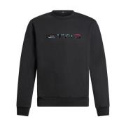 Etro Svart Jersey Logo Tröja Black, Herr