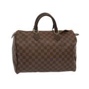 Louis Vuitton Vintage Pre-owned Canvas handvskor Brown, Dam