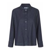 Masai Denim Skjortblus Maiowa Stil Blue, Dam