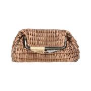 Fendi Vintage Pre-owned Satin fendi-vskor Brown, Dam